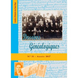Dossiers Généalogiques n° 33 Dossiers Généalogiques n° 33