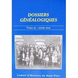 Dossiers généalogiques 19 Dossiers généalogiques 19