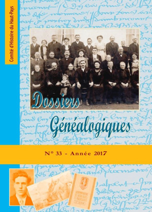 Dossiers Généalogiques n° 33