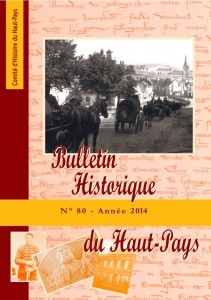 Bulletin historique n° 80 à paraître