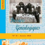 Couverture des Dossiers Généalogiques n° 31