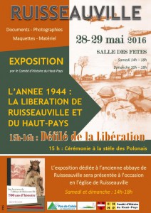 Expositions et cérémonie du 28 mai 2016 à Ruisseauville