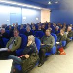 Les congressistes du matin, réunis dans la salle multimédia d'Enerlya