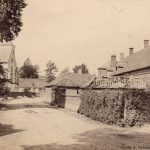 La rue de l'église à Beussent vers 1900