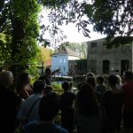 Le moulin Pidoux vu depuis le parc du château